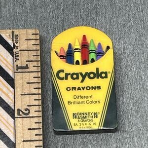 Vintage Crayola Fridge Magnet 1988 Binney And Smith Crayon Box Collectible